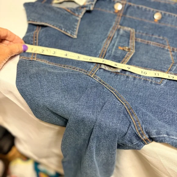 Maggie Sweet embroidered beads and sequin denim jacket - Picture 7 of 8